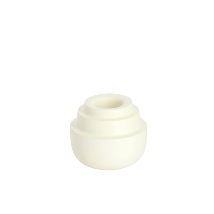 Waxinelicht Saluzzo Ø12x10 cm mat creme