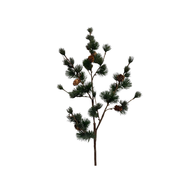 Kunsttak ceder spray w/cone 100 cm grey