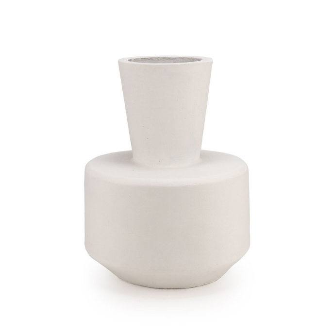 Vaas/pot Tierra Estella 38x47 cm - White