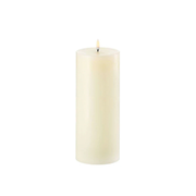 LED kaars pillar, Ivory, Smooth, 10,1x25 cm