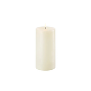 LED kaars pillar, Ivory, Smooth, 10,1x20 cm