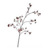 Kunsttak berry spray trident hang 138 cm red