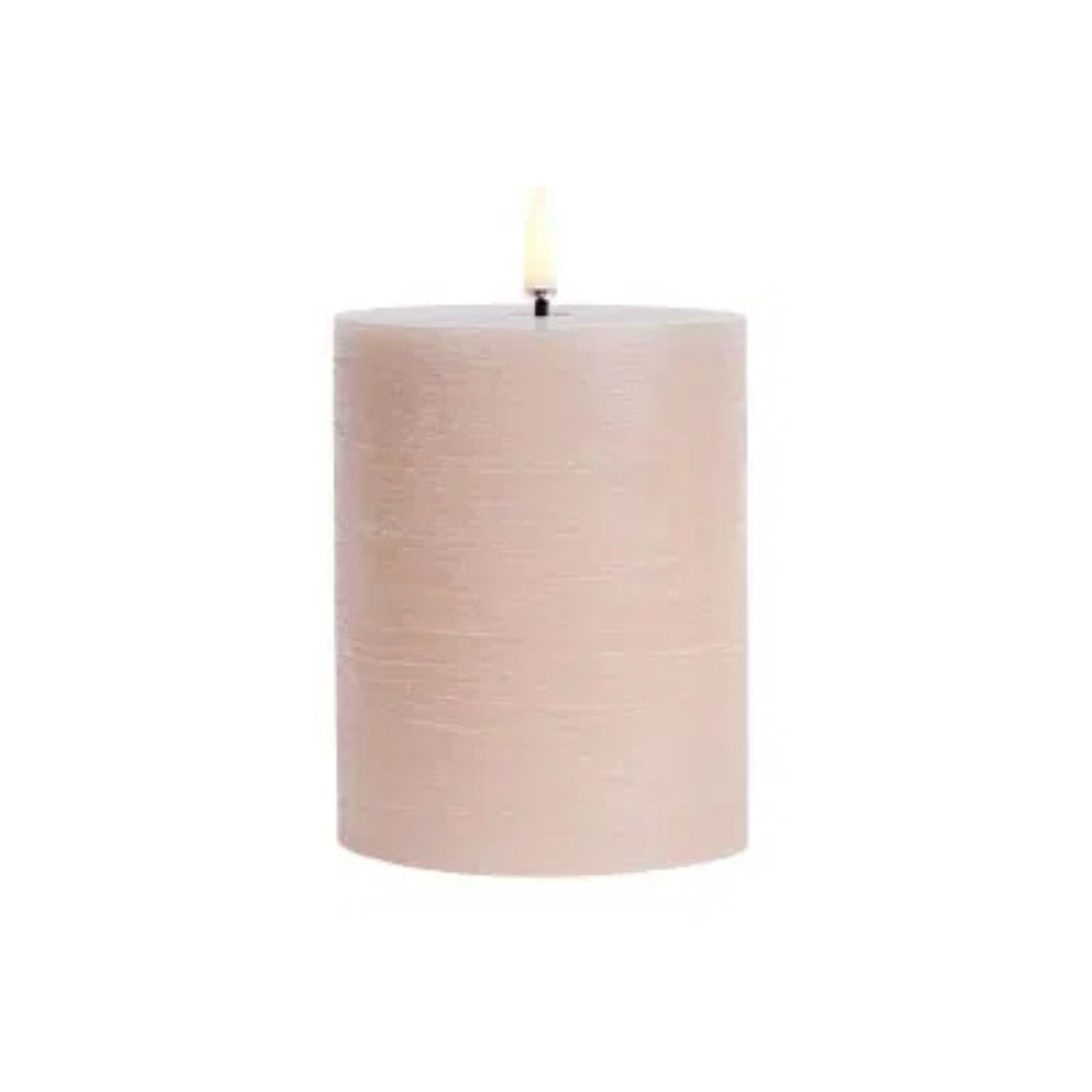 LED Pillar Candle Rustic 7.8 x 20 cm - beige