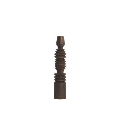 Kandelaar M AFIFE hout mat donker bruin