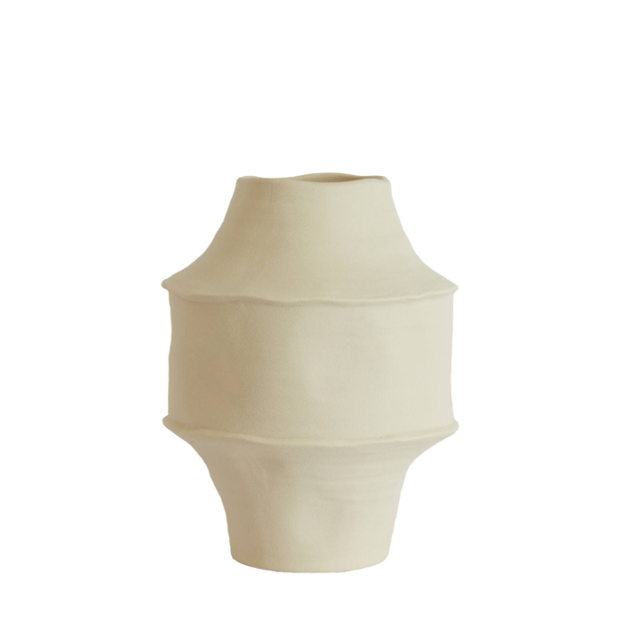Vaas Corsico Ø21x28 cm keramiek mat crème