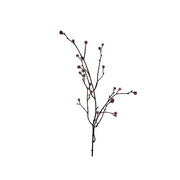 Kunsttak wood spray pick w/bud dk pink
