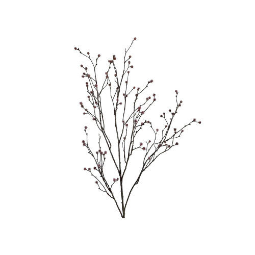 Kunsttak wood spray 100 cm with bud pink