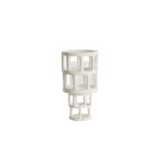Windlicht Alimos Ø15,5x28,5 cm wit+glas