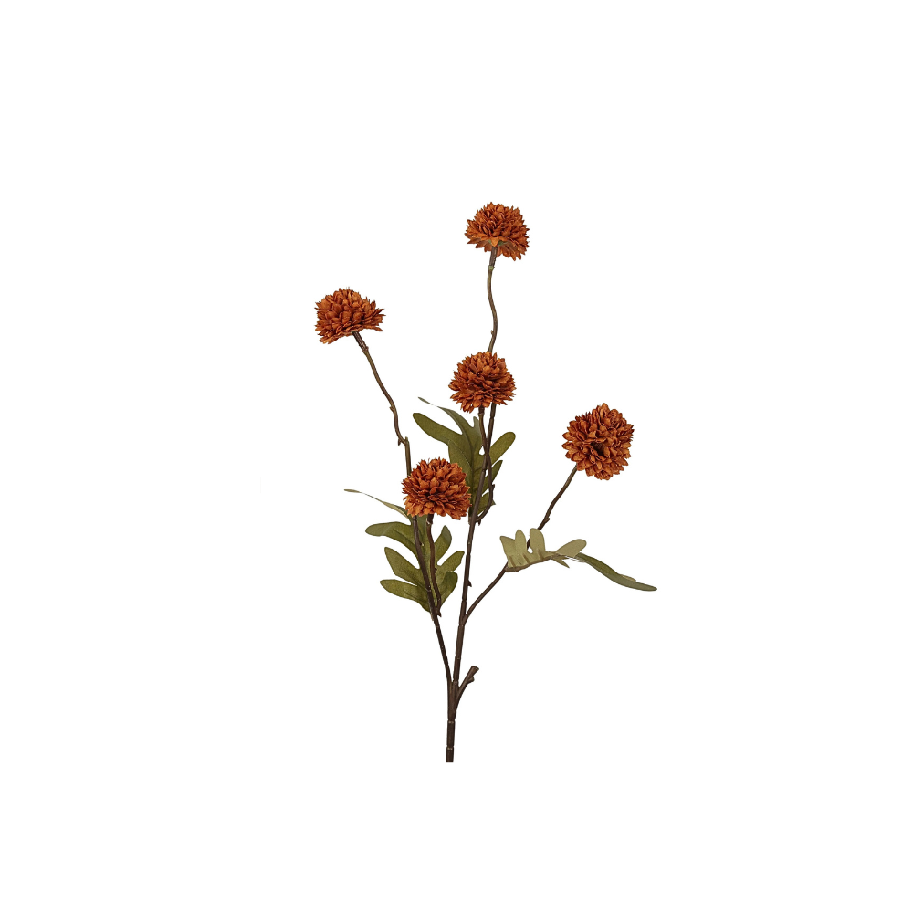 Kunsttak Pompom S autumn lt coffee
