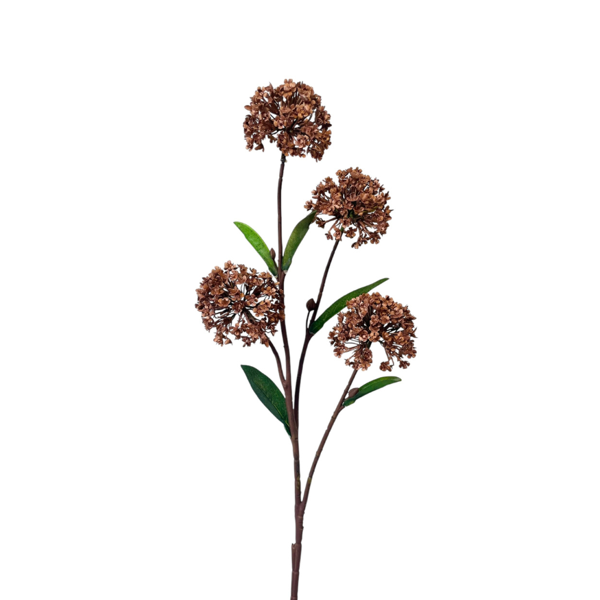 Kunsttak Snowball x 4 spray 66 cm copper