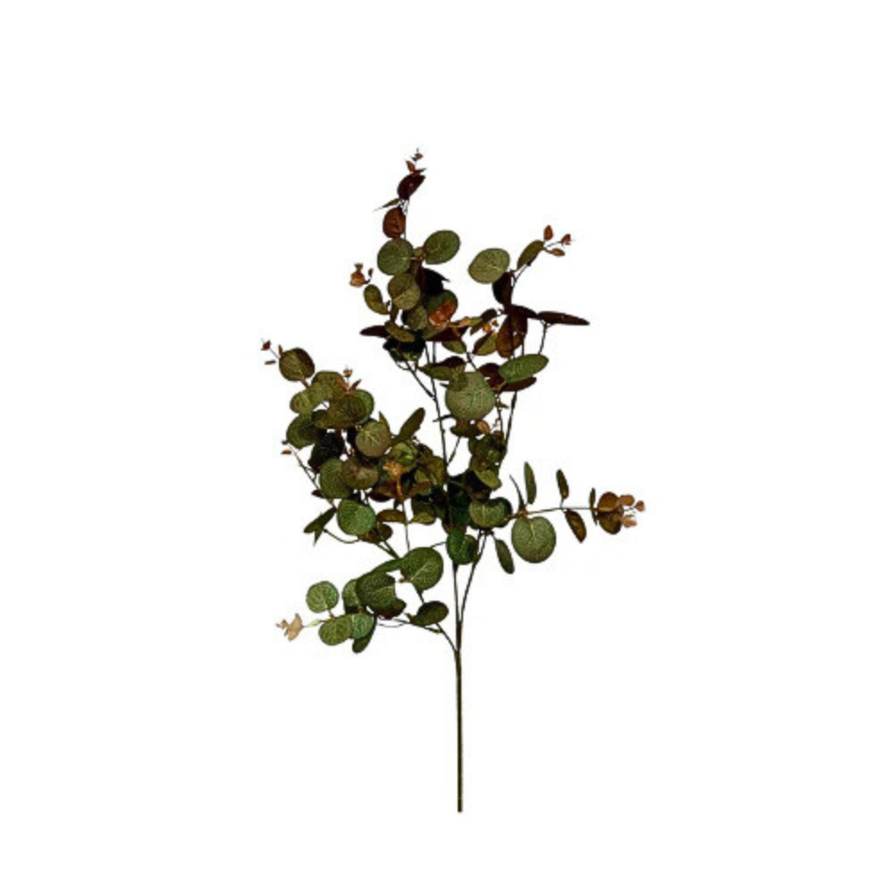 Kunsttak eucalyptus spray 80 cm green/coffee