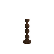 Kandelaar M cm DOZZA hout mat donker bruin