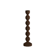 Kandelaar L cm DOZZA hout mat donker bruin