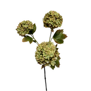 Kunsttak Snowball x 3 spray 80 cm lt green