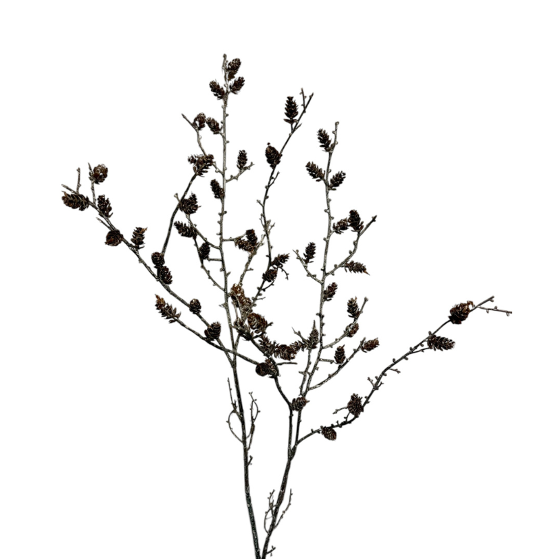 Kunsttak Denappeltak mini spruce 135 cm white/coffee