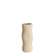 Vaas Serafina Ø15,5x38 cm keramiek licht bruin