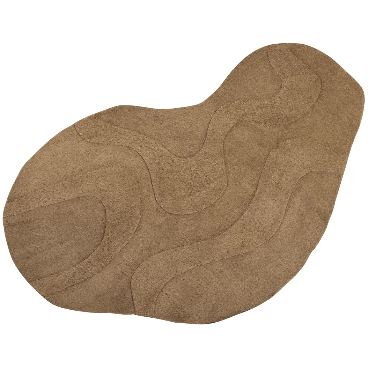 Alya vloerkleed 170x240 cm organisch pale brown