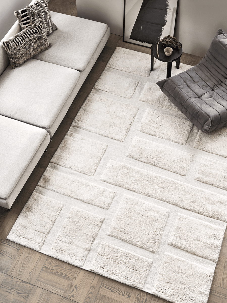 Vloerkleed Bricks 170x230 Ivory