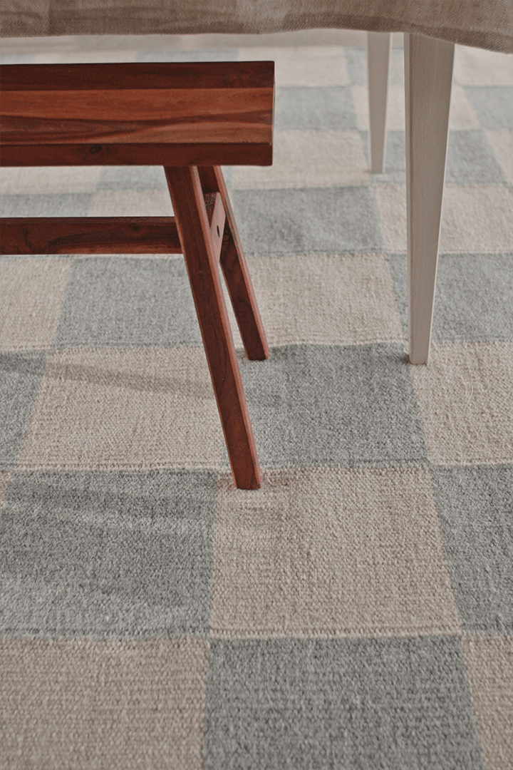 Vloerkleed Squares 170x230 Grey/Natural