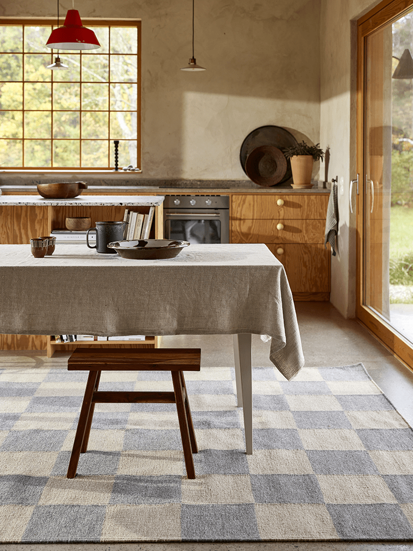 Vloerkleed Squares 170x230 Grey/Natural