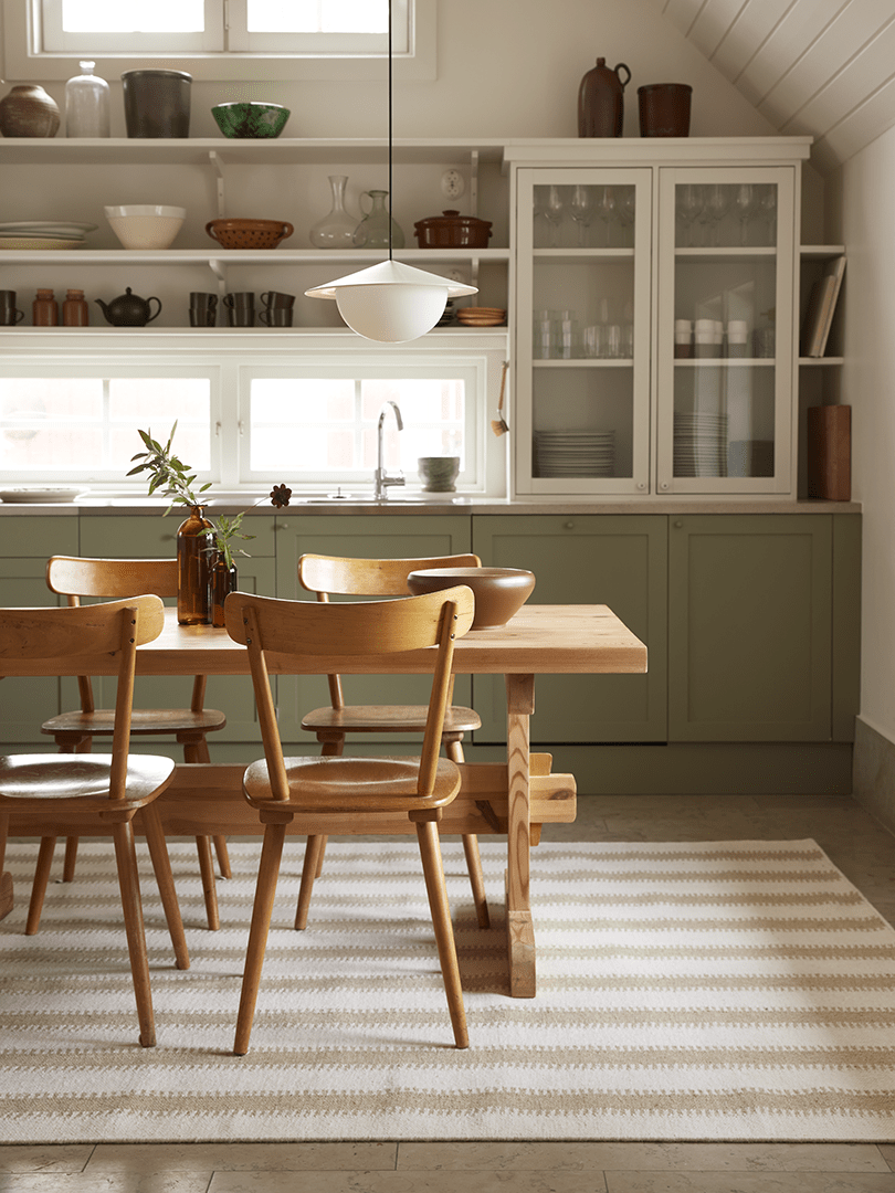 Vloerkleed Stripes 200x300 Off white/ naturel