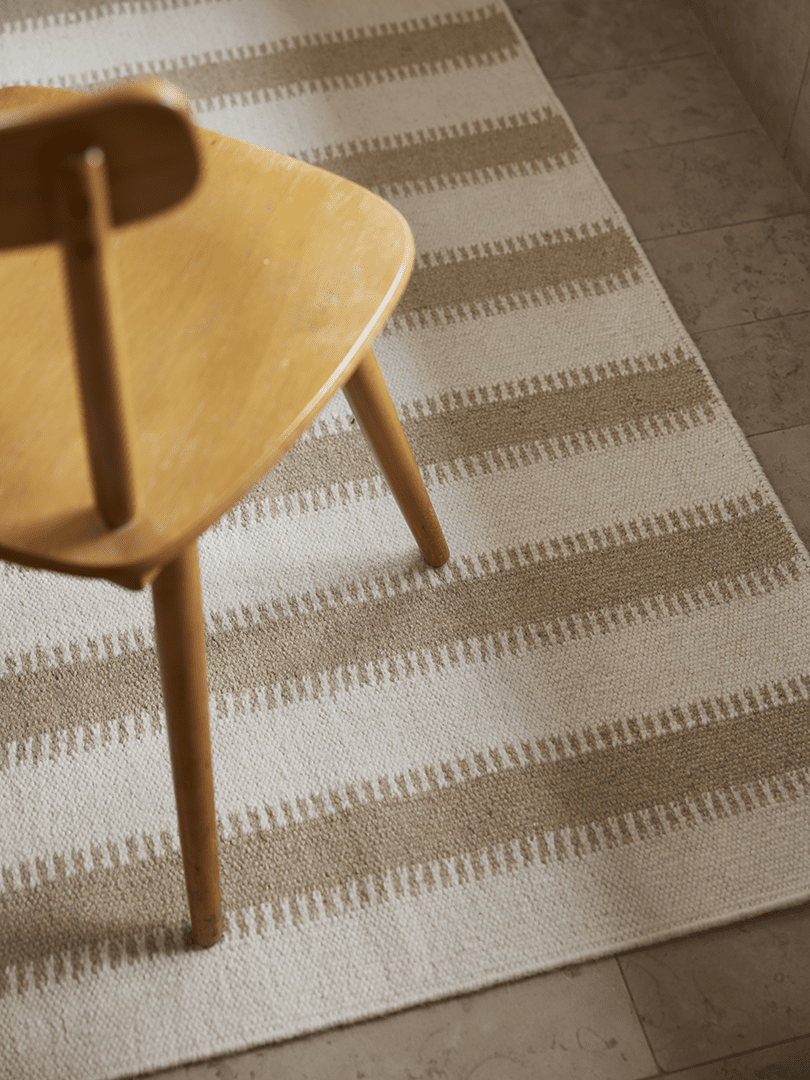 Vloerkleed Stripes 200x300 Off white/ naturel