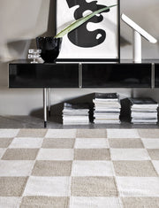 Vloerkleed Squares 200x300 White/Natural