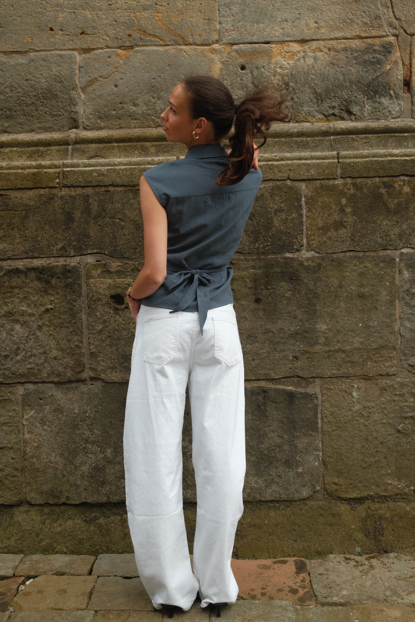 Blouse Isla blauw