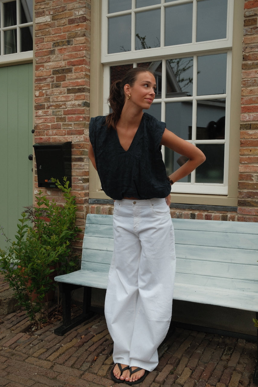 Blouse Lauren Blauw