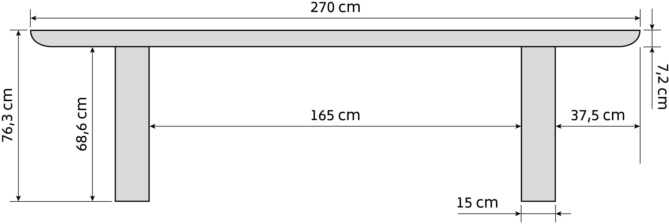 Eettafel Durban Oval