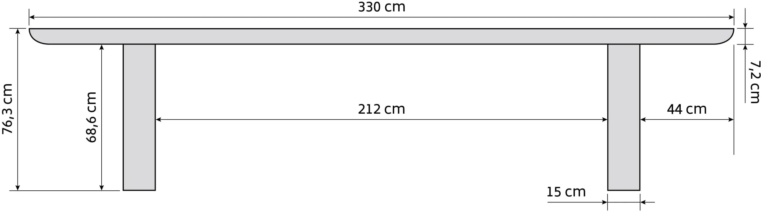 Eettafel Durban Oval