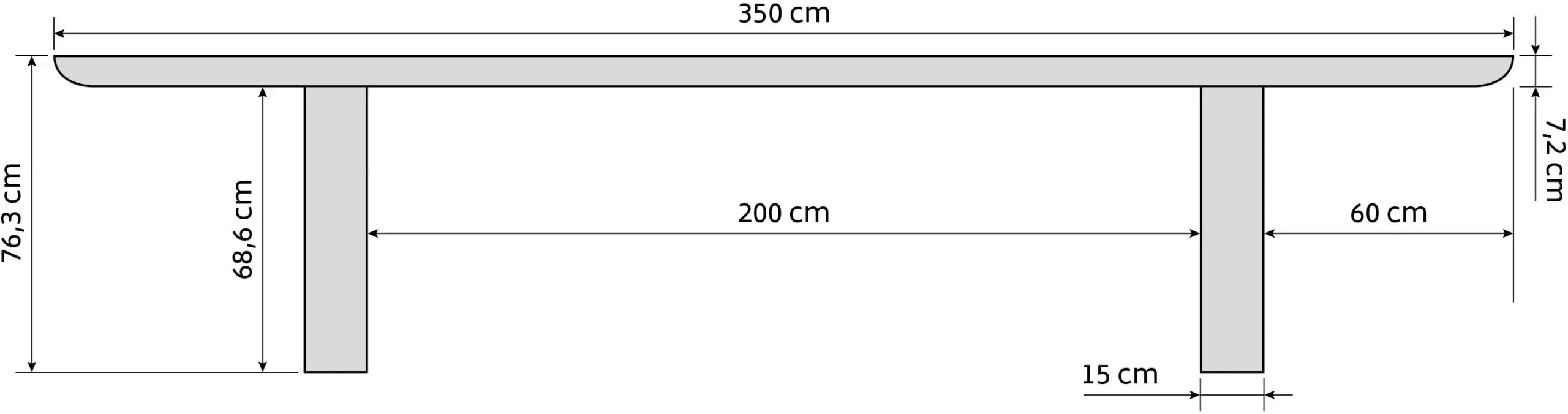 Eettafel Durban Oval