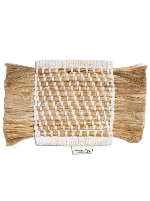 Vloerkleed staal Goa White/Jute