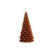Kerstboomkaars Bruin 10 x 20 cm