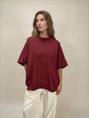 T-shirt Lou bordeaux