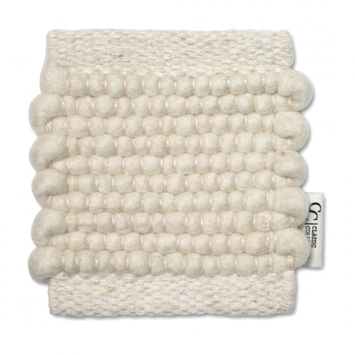 Staal vloerkleed Merino White