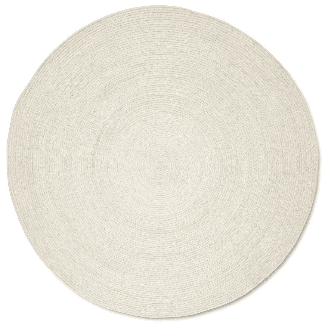 Vloerkleed Merino Round Ø200 White