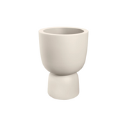 Pot Amber coupe 35cm linen white
