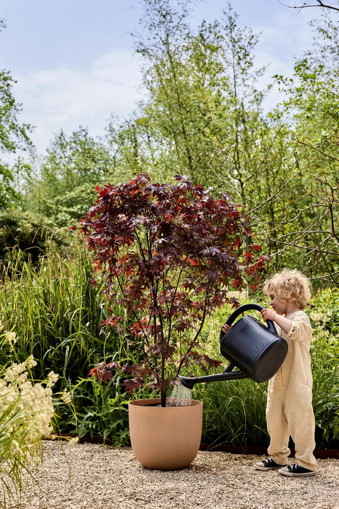 Pot sereh rond 40cm koele klei