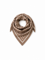 Sjaal Polkadot bruin