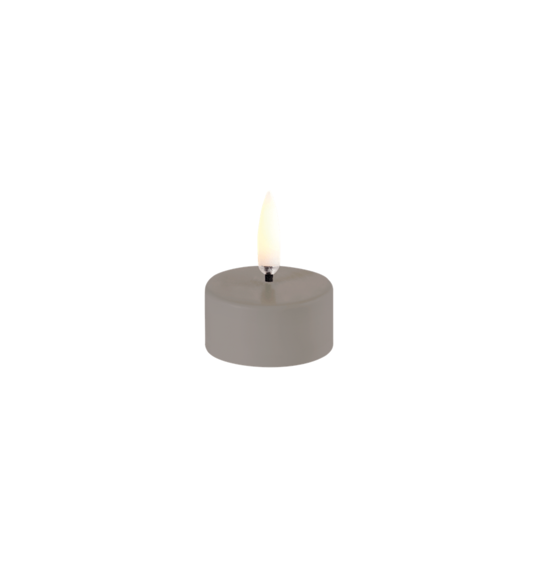 LED kaars Tealight 400 W4 x H2,1cm incl. batterij - Sandstone