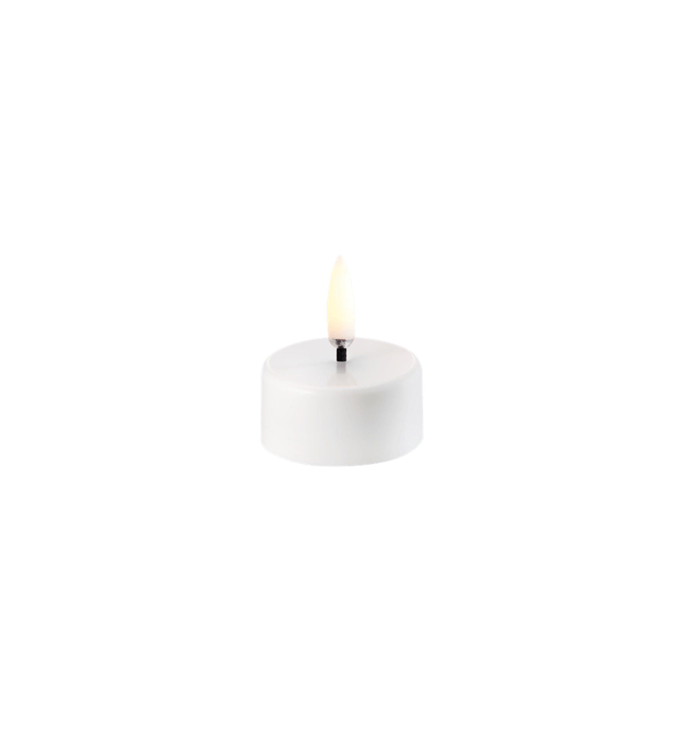 LED candle Tealight 400 W4 x H2.1cm incl. battery - white