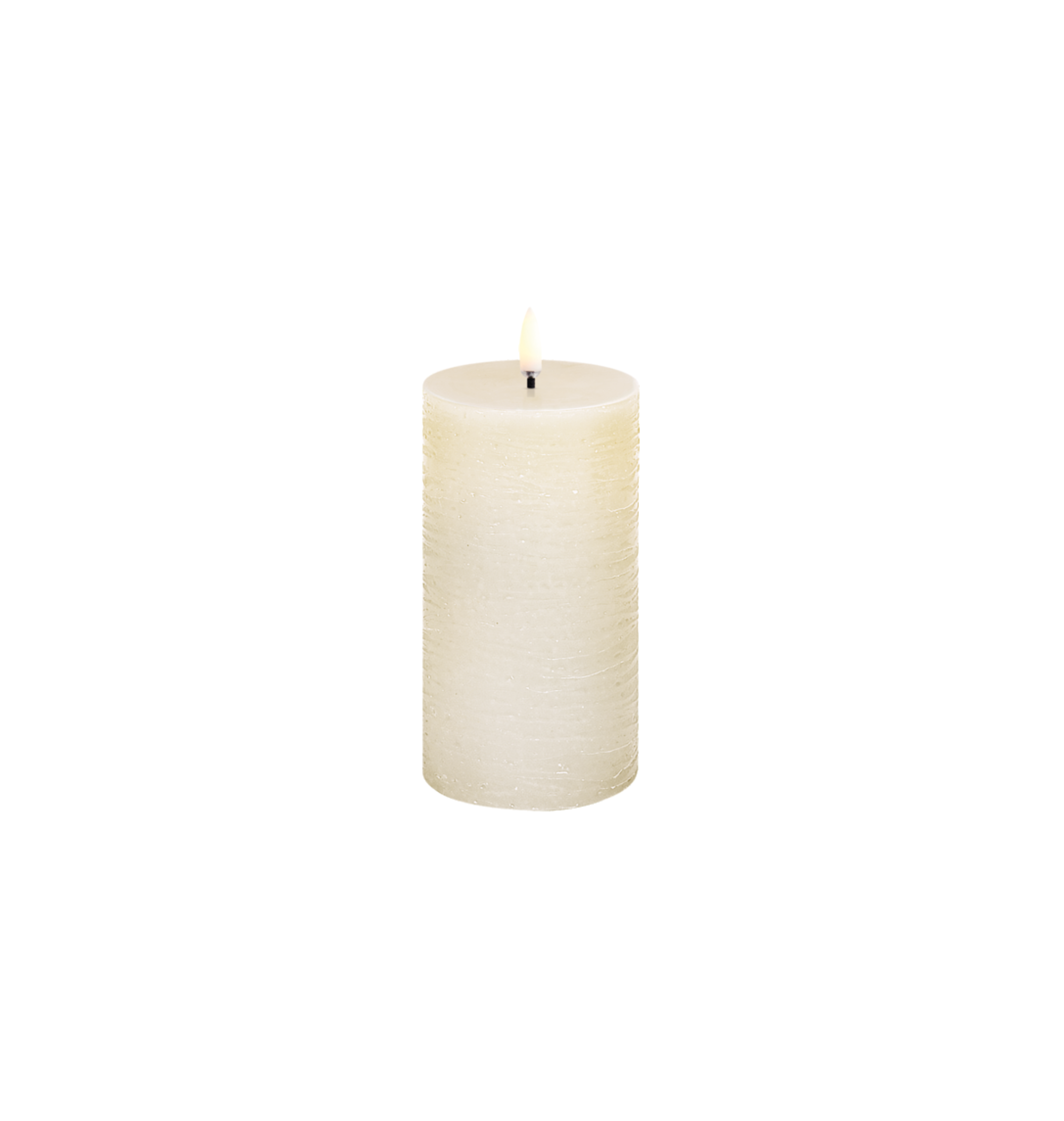 LED candle Pillar Candle Rustic 7.8 x 15 cm - vanilla