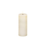 LED candle Pillar Candle Rustic 7.8 x 20 cm - vanilla