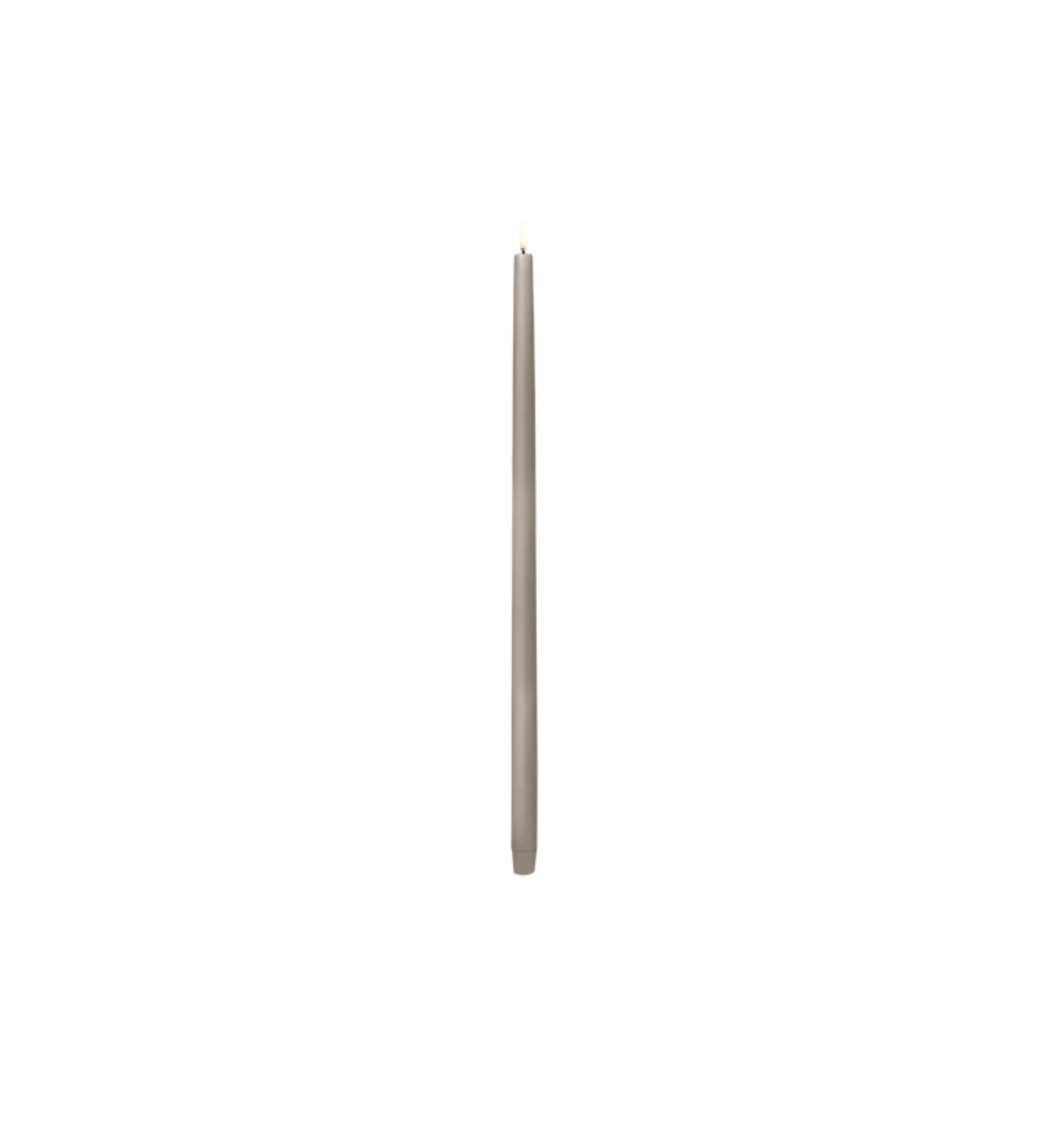 LED candle Tall Taper Candles W2.3 x H55 cm - sandstone