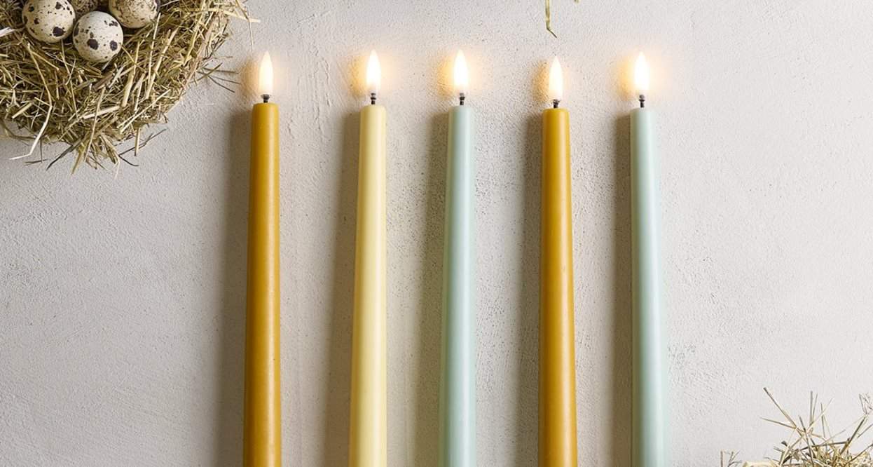 LED candle Classic Taper W2.3 x H25 cm - ivory