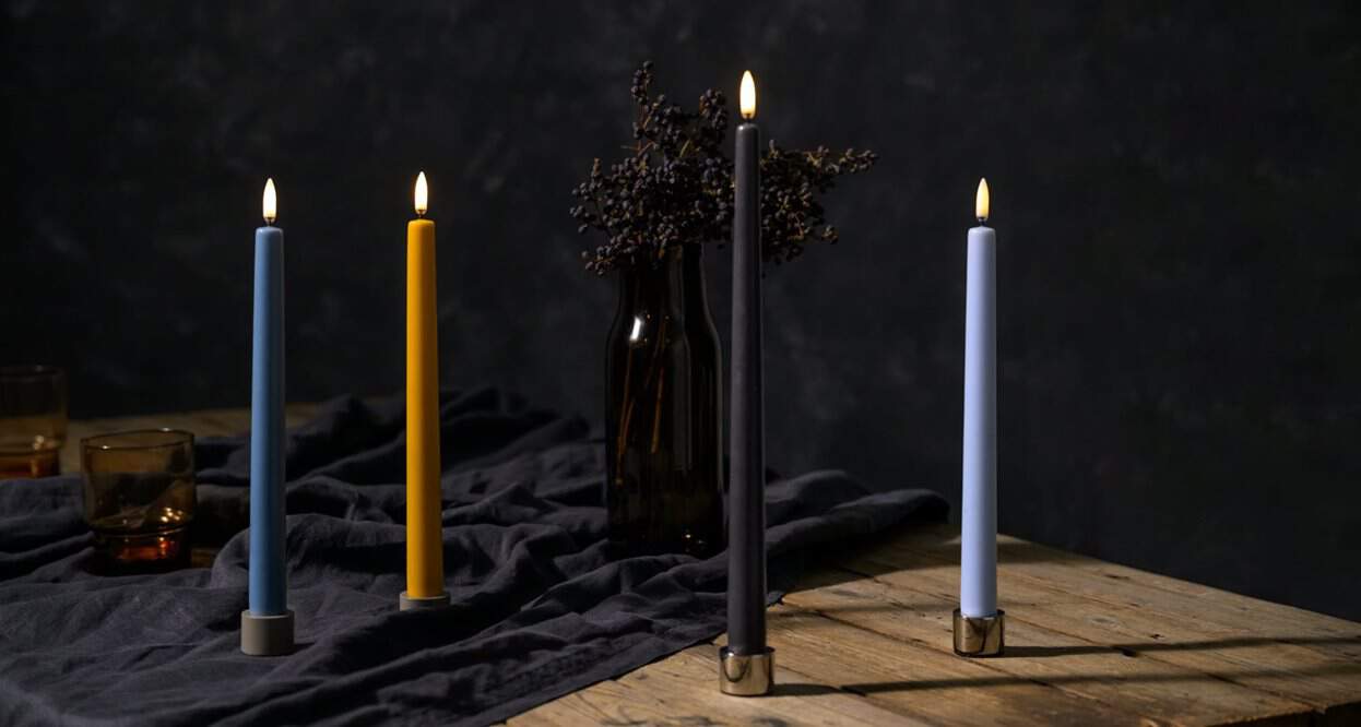 LED candle Classic Taper W2.3 x H25 cm - beige