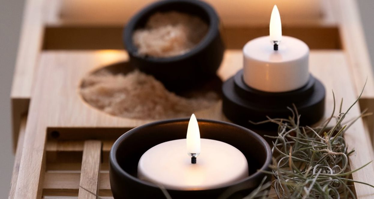 LED kaars Tealight Maxi W6,1 x H2,2cm - White
