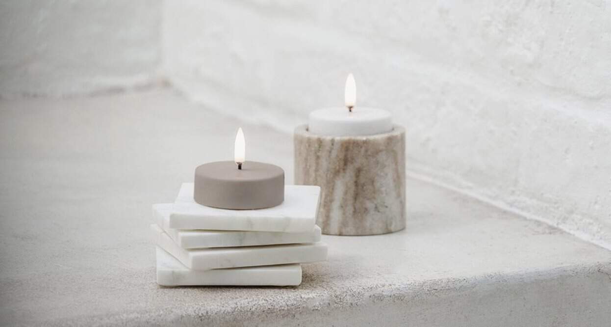 LED Tealight Maxi candle 6.1 x 2.2 cm - white