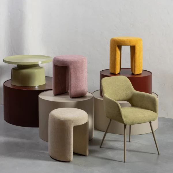 Upholstered stool Charlie